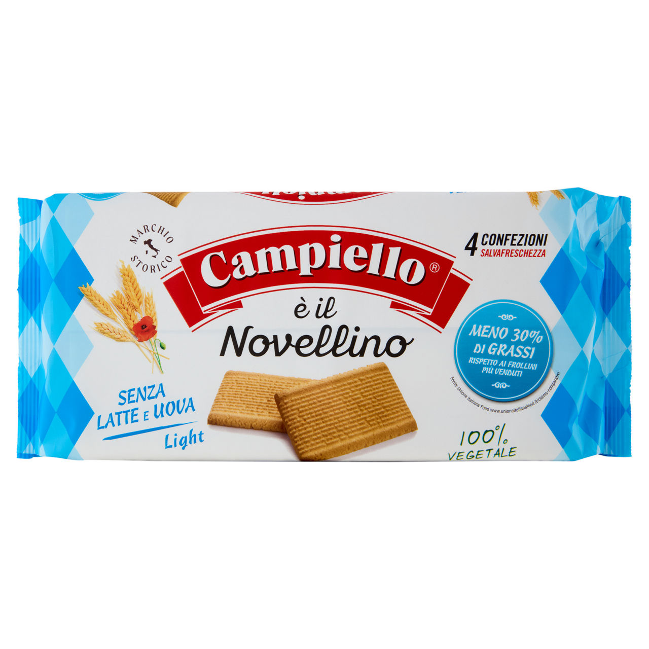 Biscotti frollini Novellino senza latte e uova light 350 gr