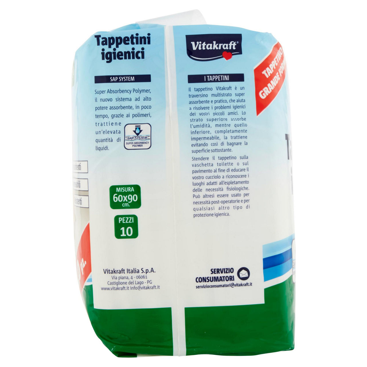Tappetini igienici assorbenti vitakraft 60x90 cani e gatto pz. 1 - Immagine 41