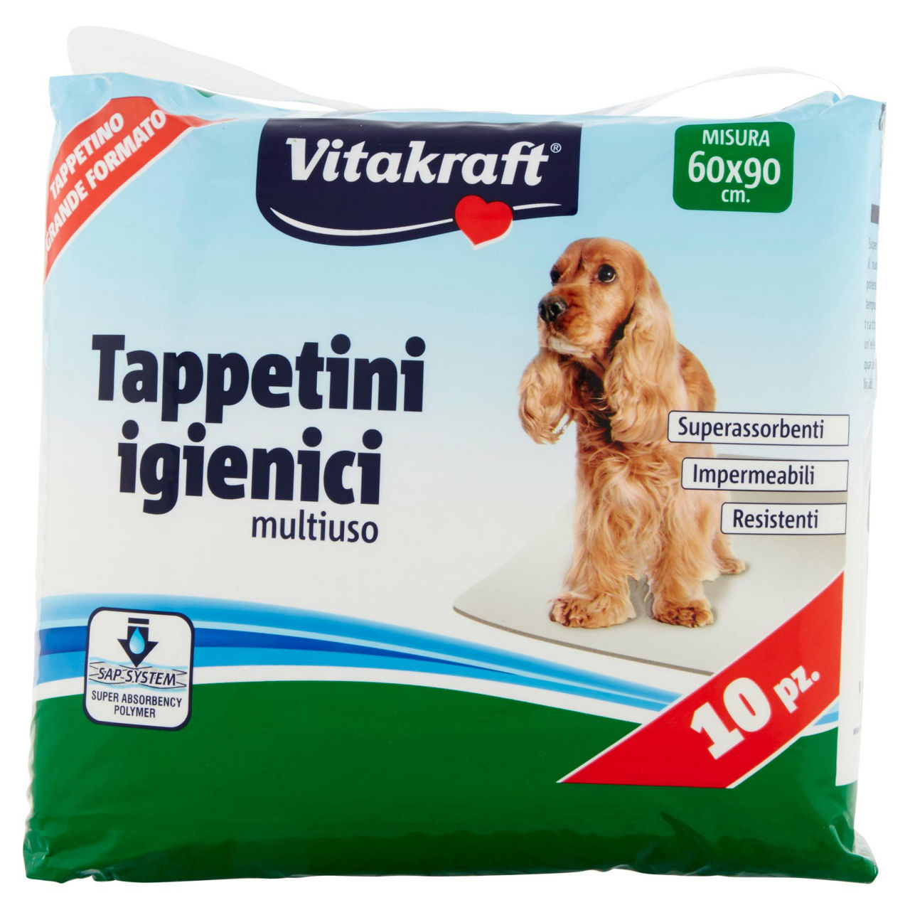 Tappetini igienici assorbenti vitakraft 60x90 cani e gatto pz. 1 - Immagine 21
