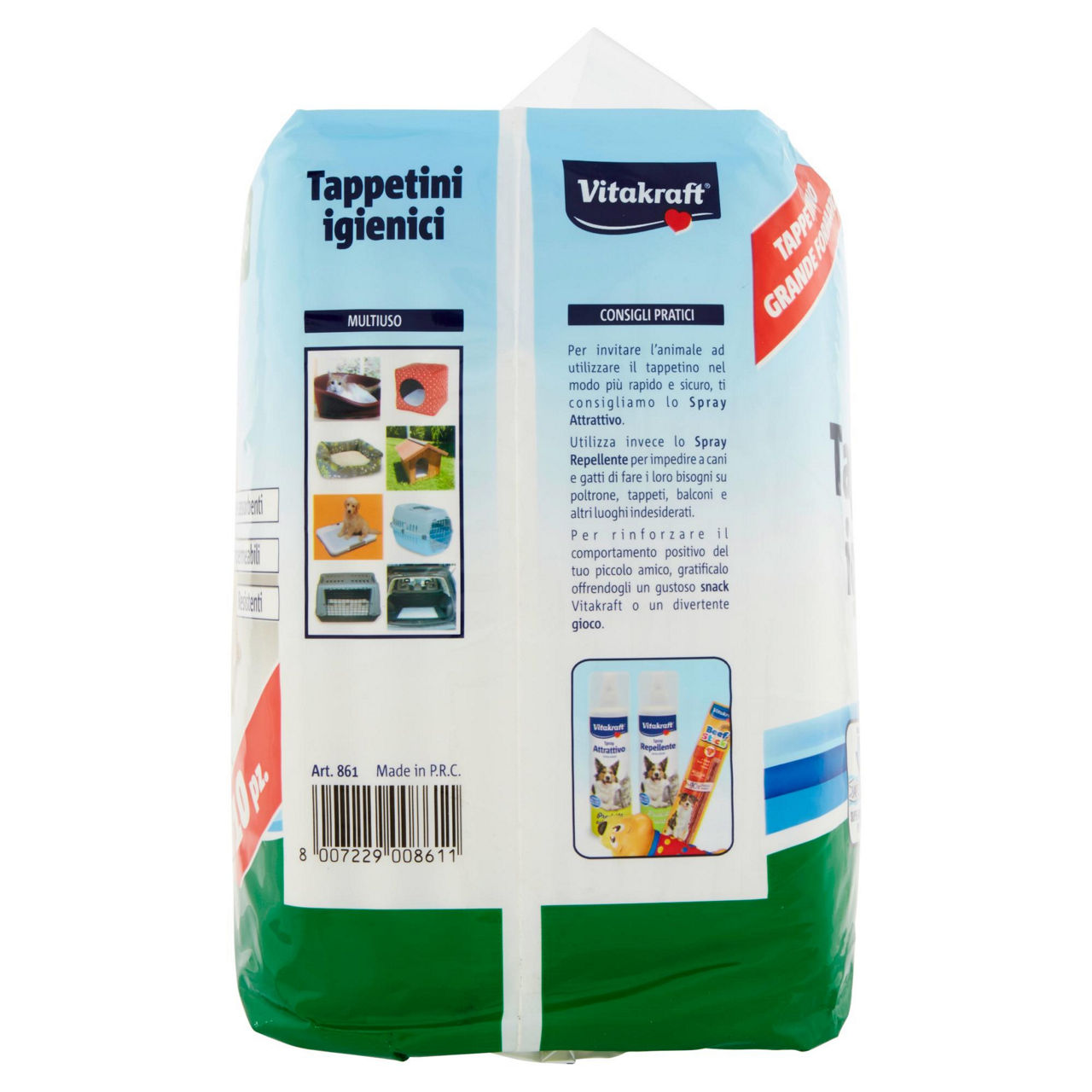 Tappetini igienici assorbenti vitakraft 60x90 cani e gatto pz. 1 - Immagine 11
