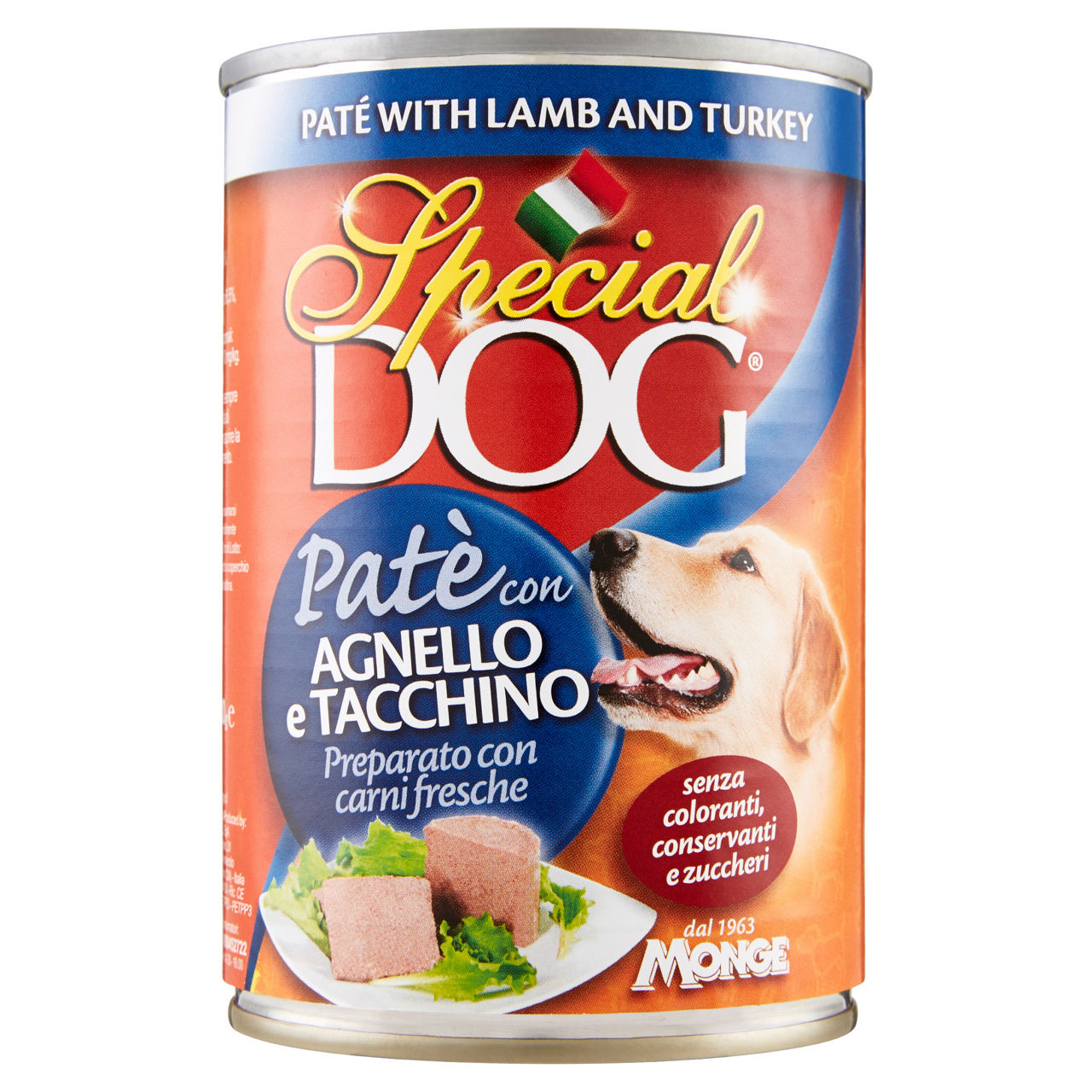 Patè cane con agnello e tacchino 400 gr