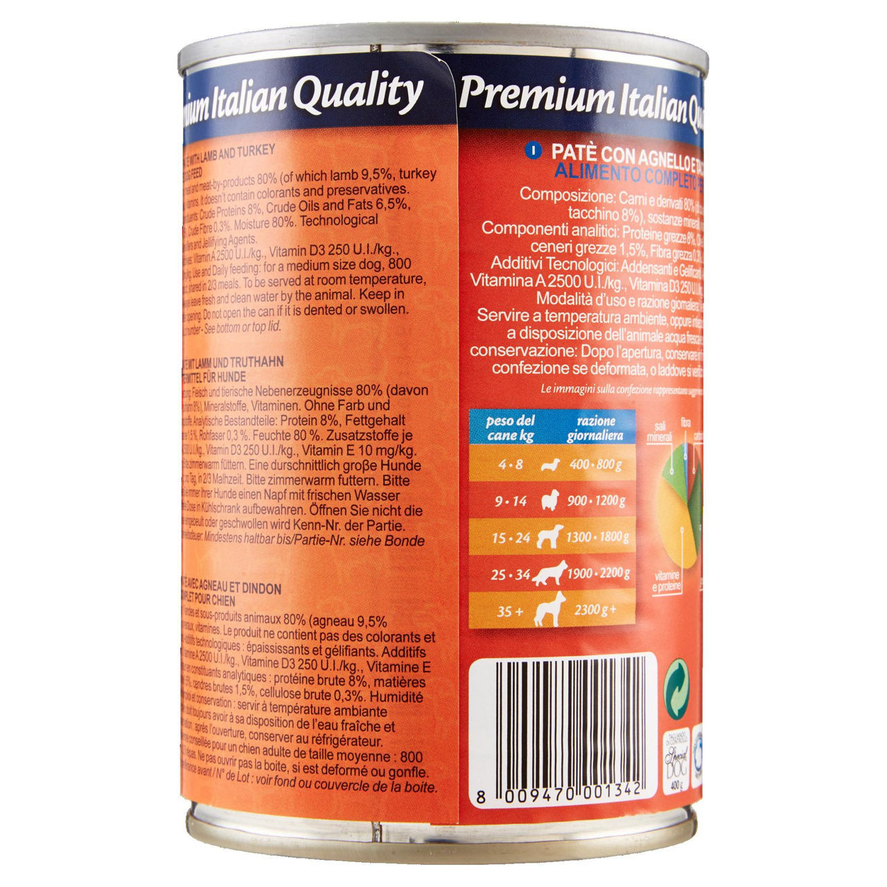 Patè cane con agnello e tacchino 400 gr - Immagine 41