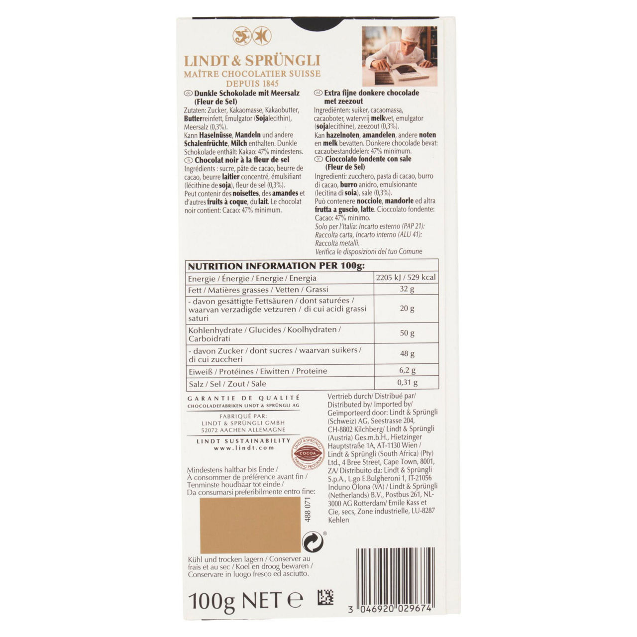 Tavoletta di cioccolato fondente con sale 100 gr - Immagine 21