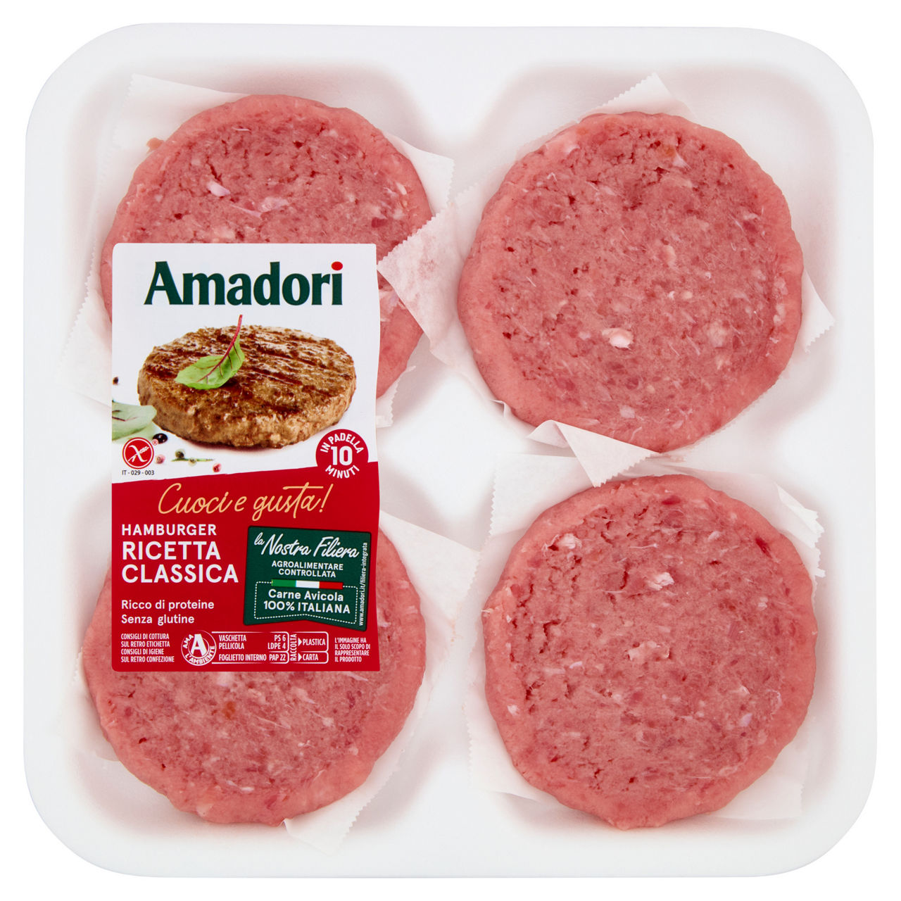 Hamburger ricetta classica 408 gr