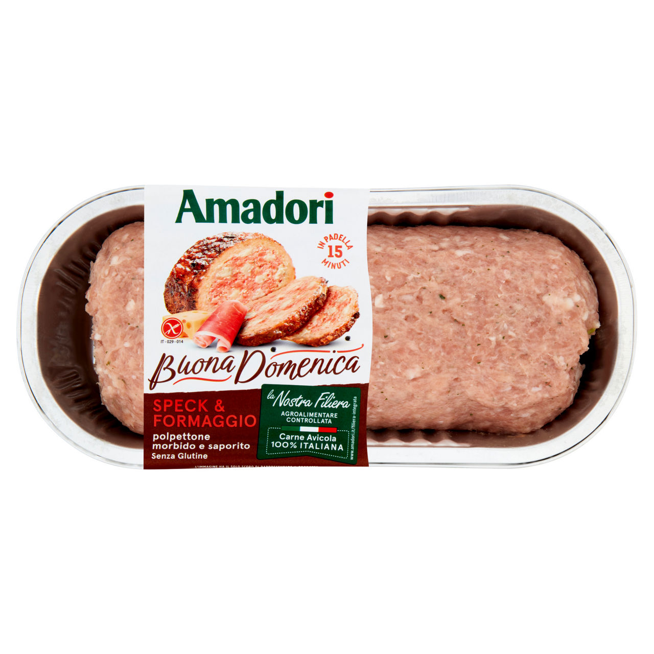 Polpettone Buona Domenica con speck e formaggio 700 gr