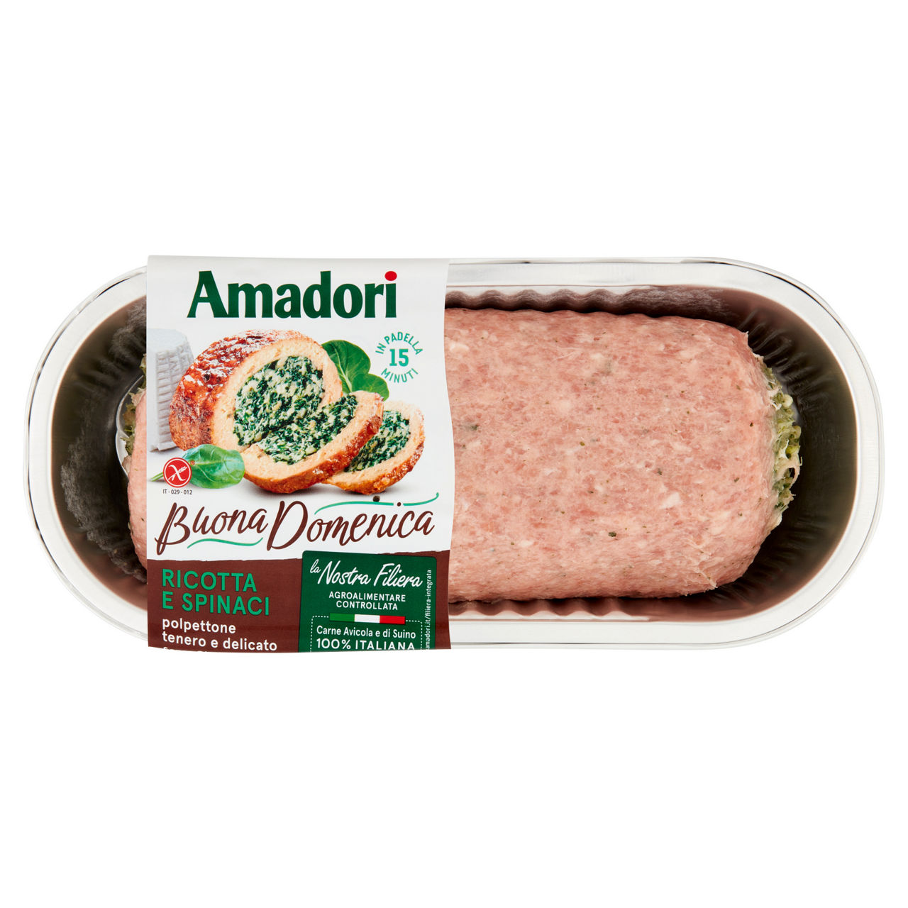 Polpettone Buona Domenica con ricotta e spinaci 700 gr - Immagine 01