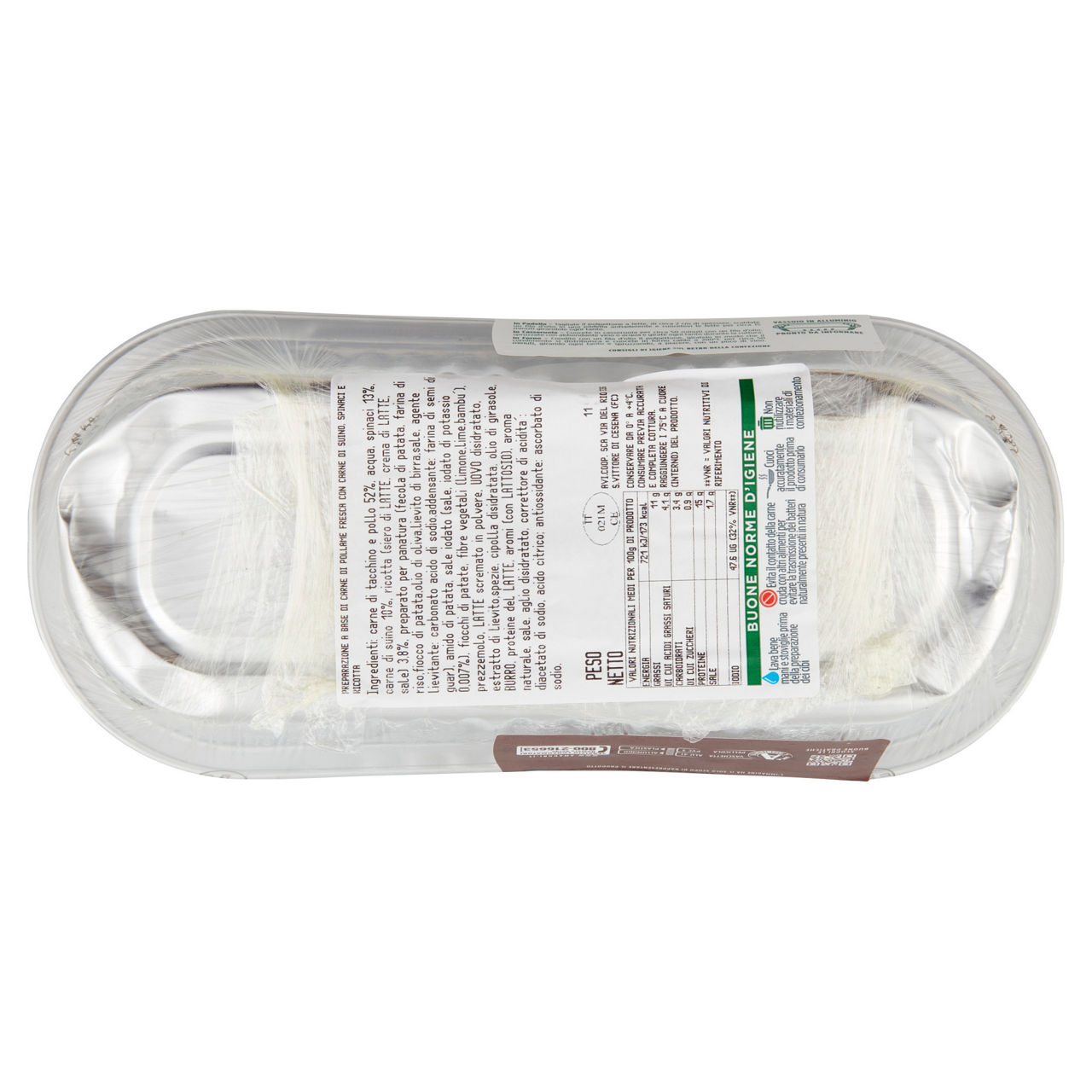 Polpettone Buona Domenica con ricotta e spinaci 700 gr - Immagine 11