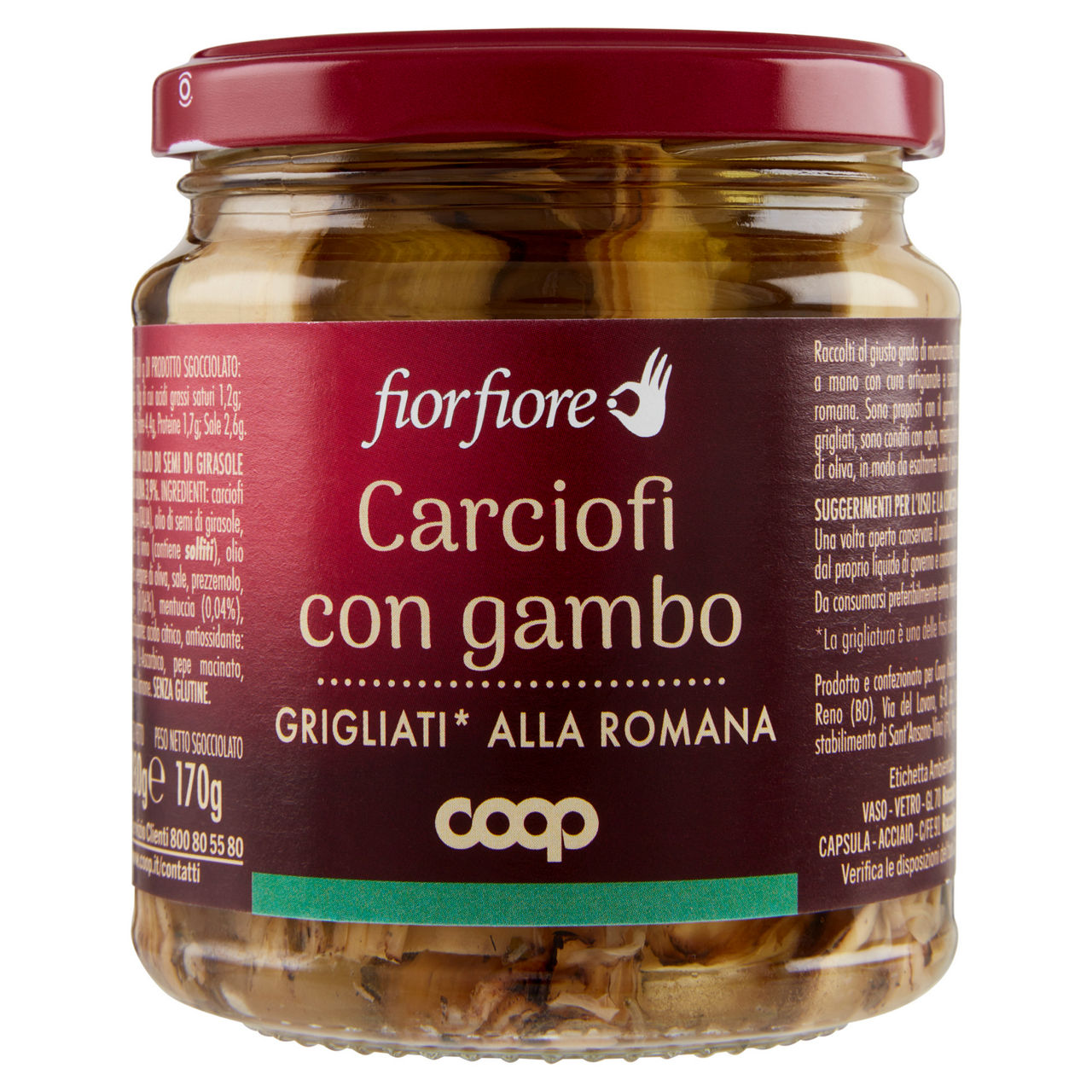 Carciofi con gambo grigliati alla Romana 280 gr - Immagine 01