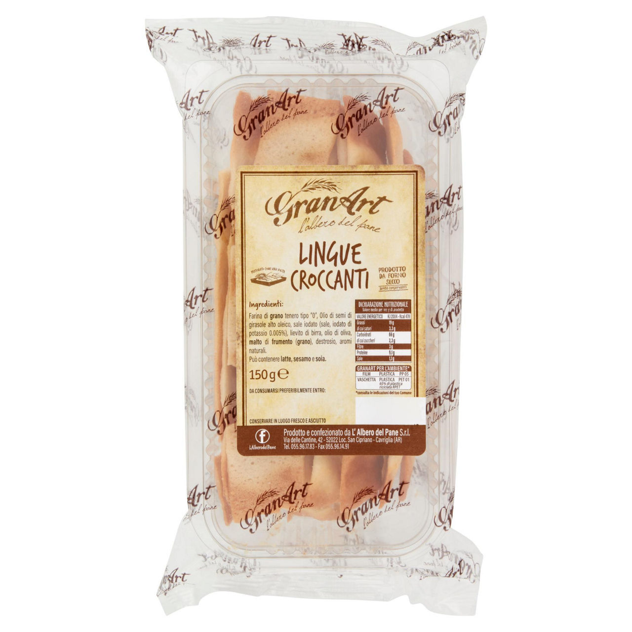 Lingue croccanti 150 gr
