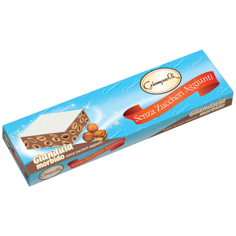 Torrone alla gianduia zucchero zero incarto gr 200