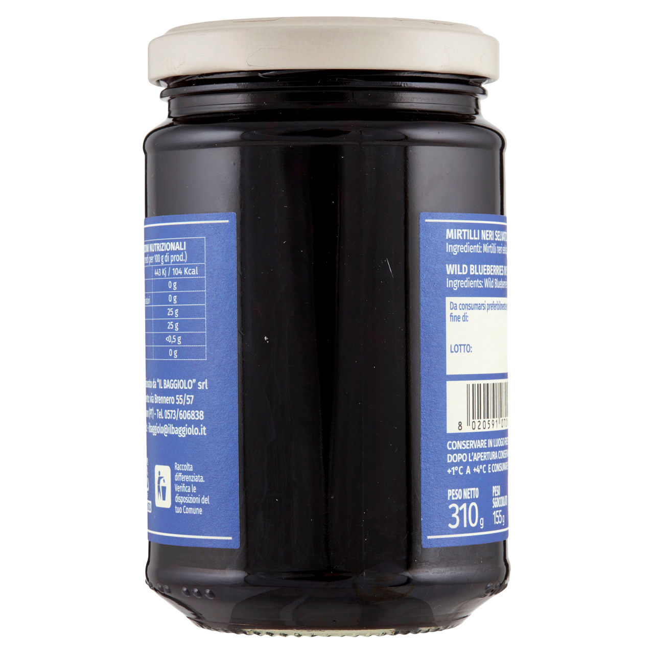 Mirtilli neri selvatici sciroppati 155 gr - Immagine 21