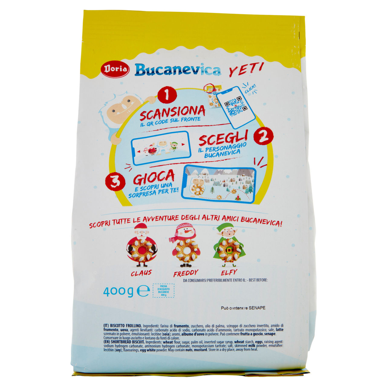 Biscotti Bucaneve sacco 400 gr - Immagine 71