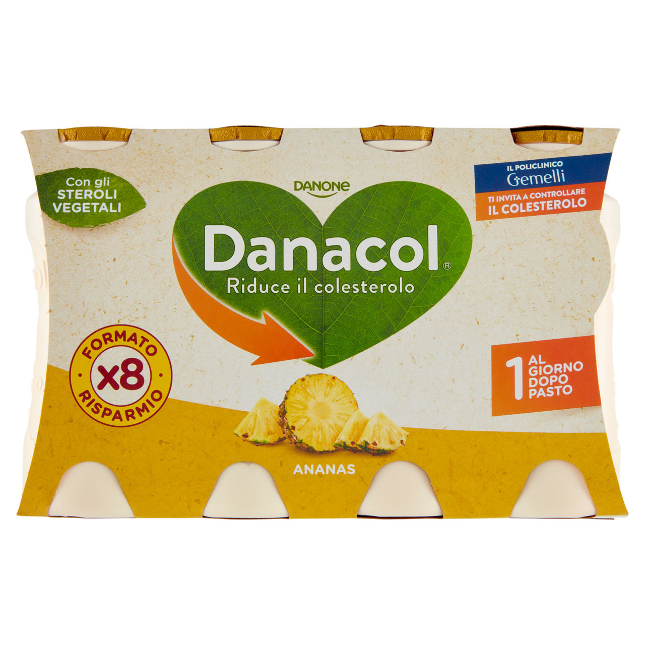Steroli vegetali all'ananas 8 pz da 100 gr