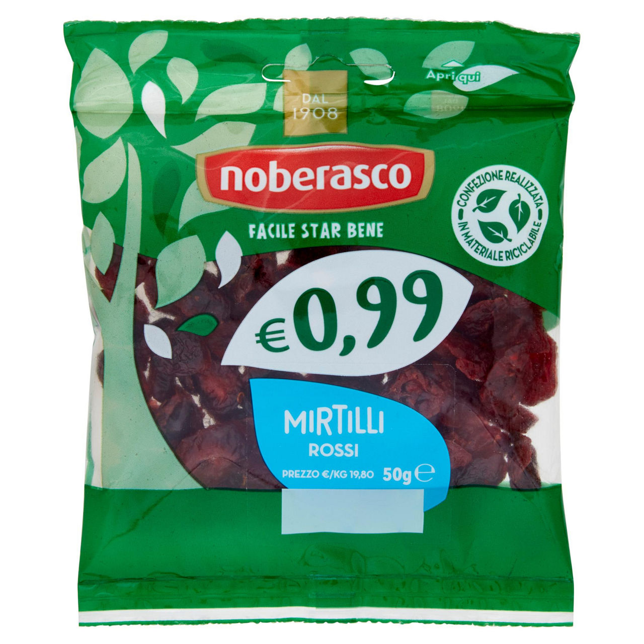 Mirtilli rossi 50 gr