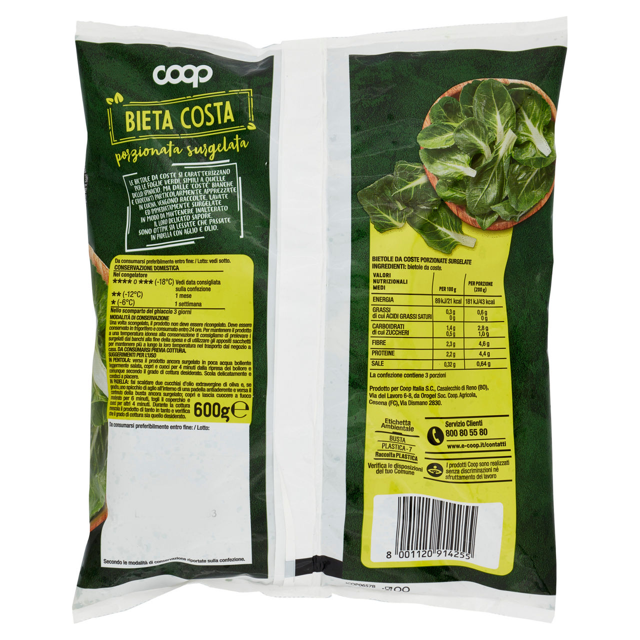 Bietole surgelate 600 gr - Immagine 51
