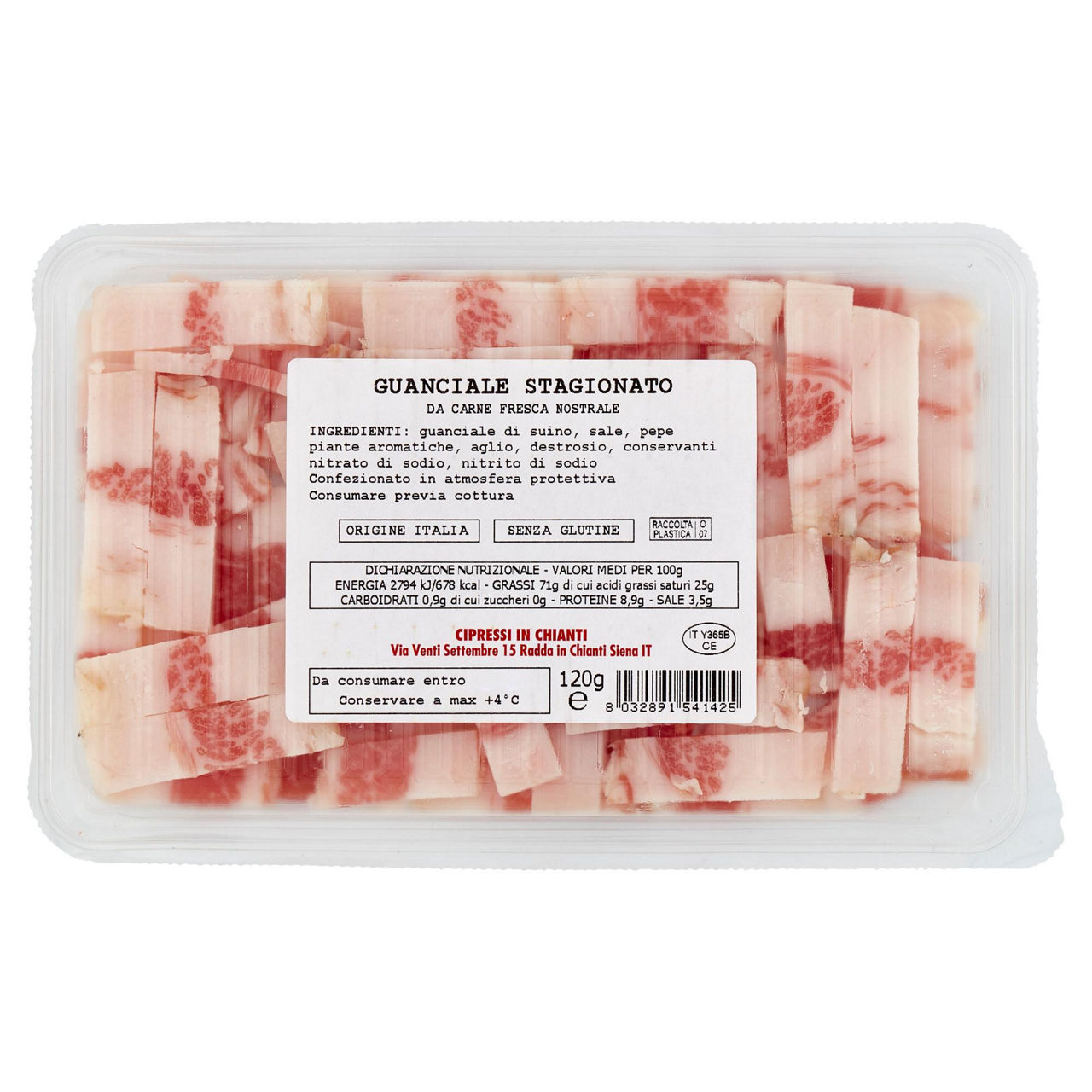 Guanciale stagionato taglio a coltello 120 gr - Immagine 21