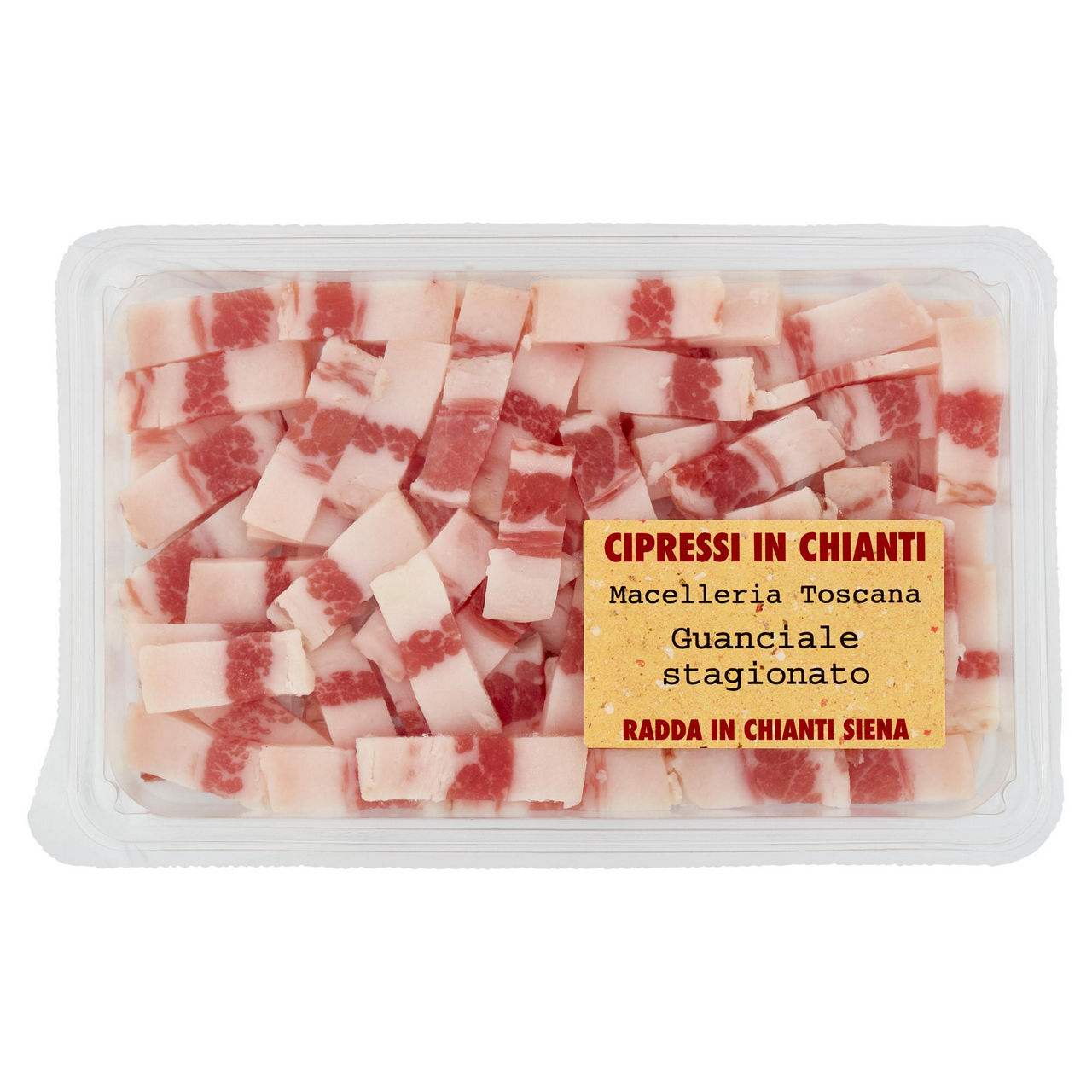 Guanciale stagionato taglio a coltello 120 gr
