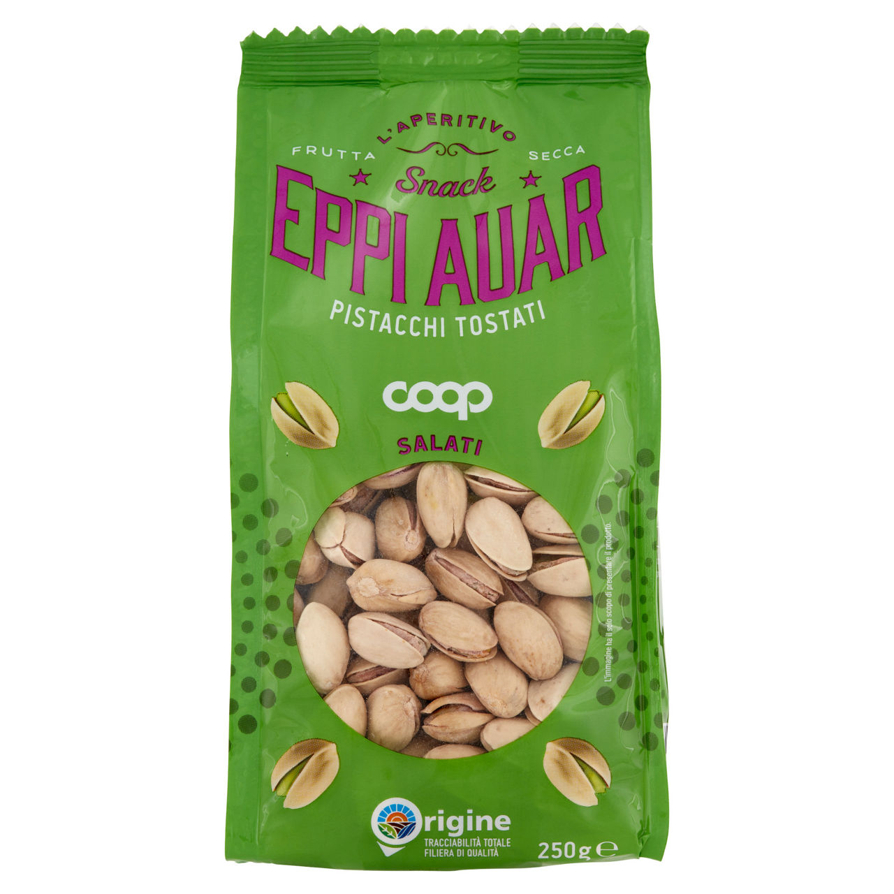 Pistacchi tostati salati 250 gr - Immagine 01