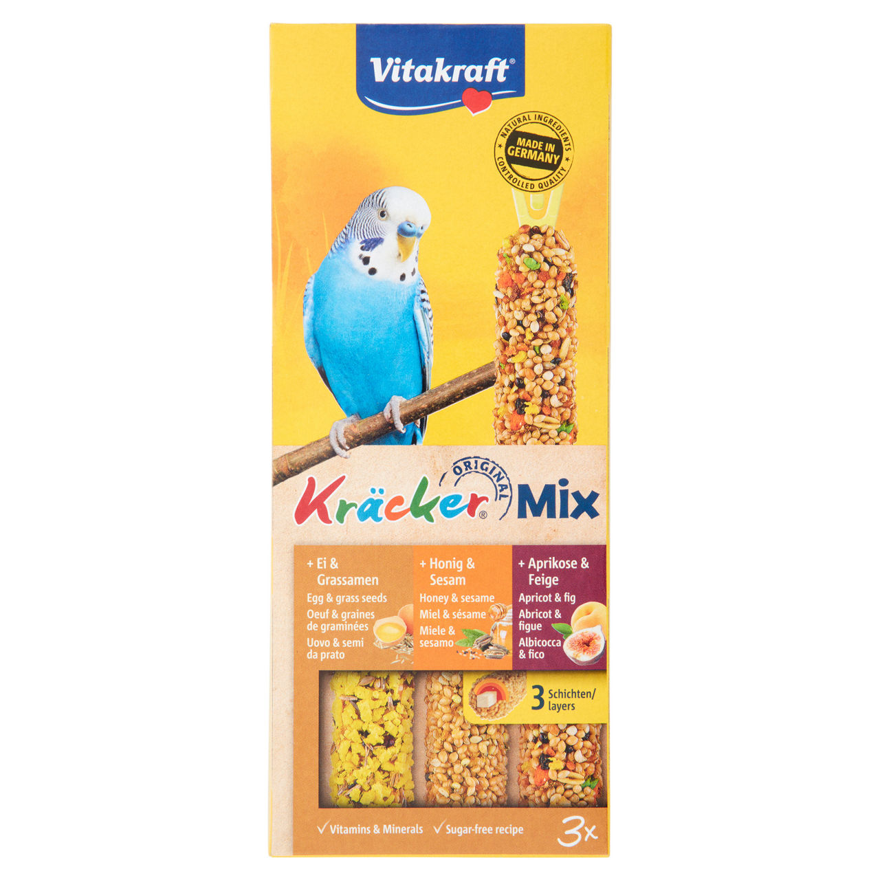 Kracker tripack miele / uova / frutta gr 80 - Immagine 01