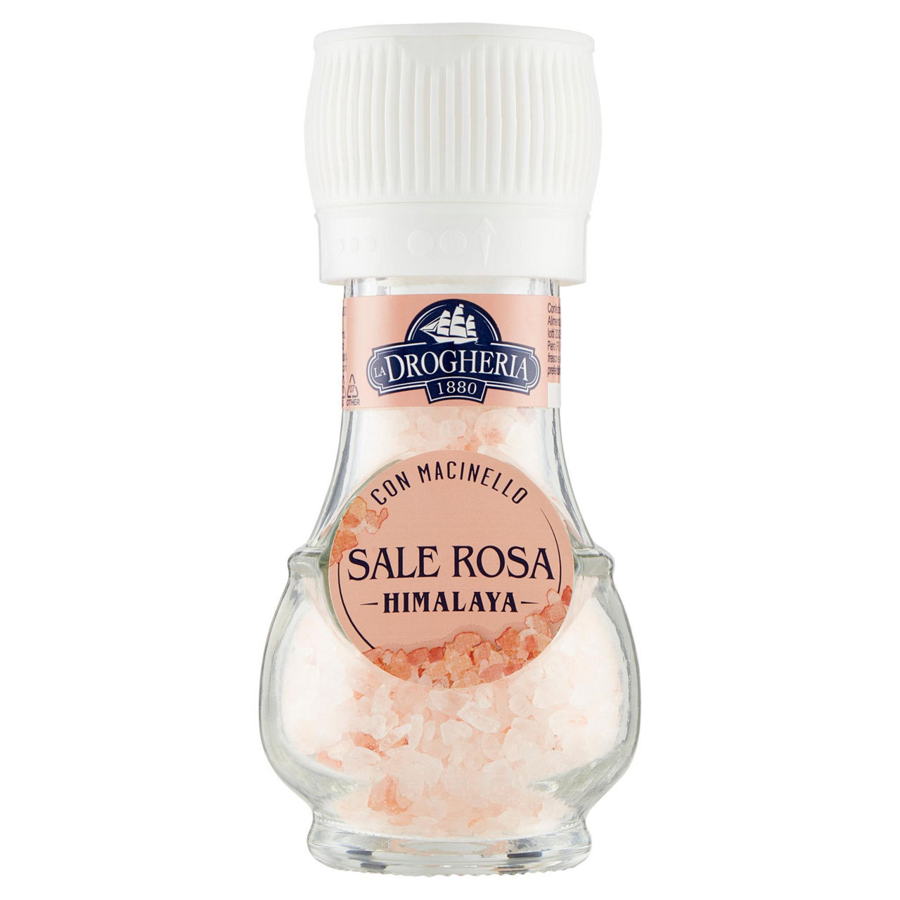 Sale rosa dell'himalaya con tappo macina 90 gr - Immagine 01