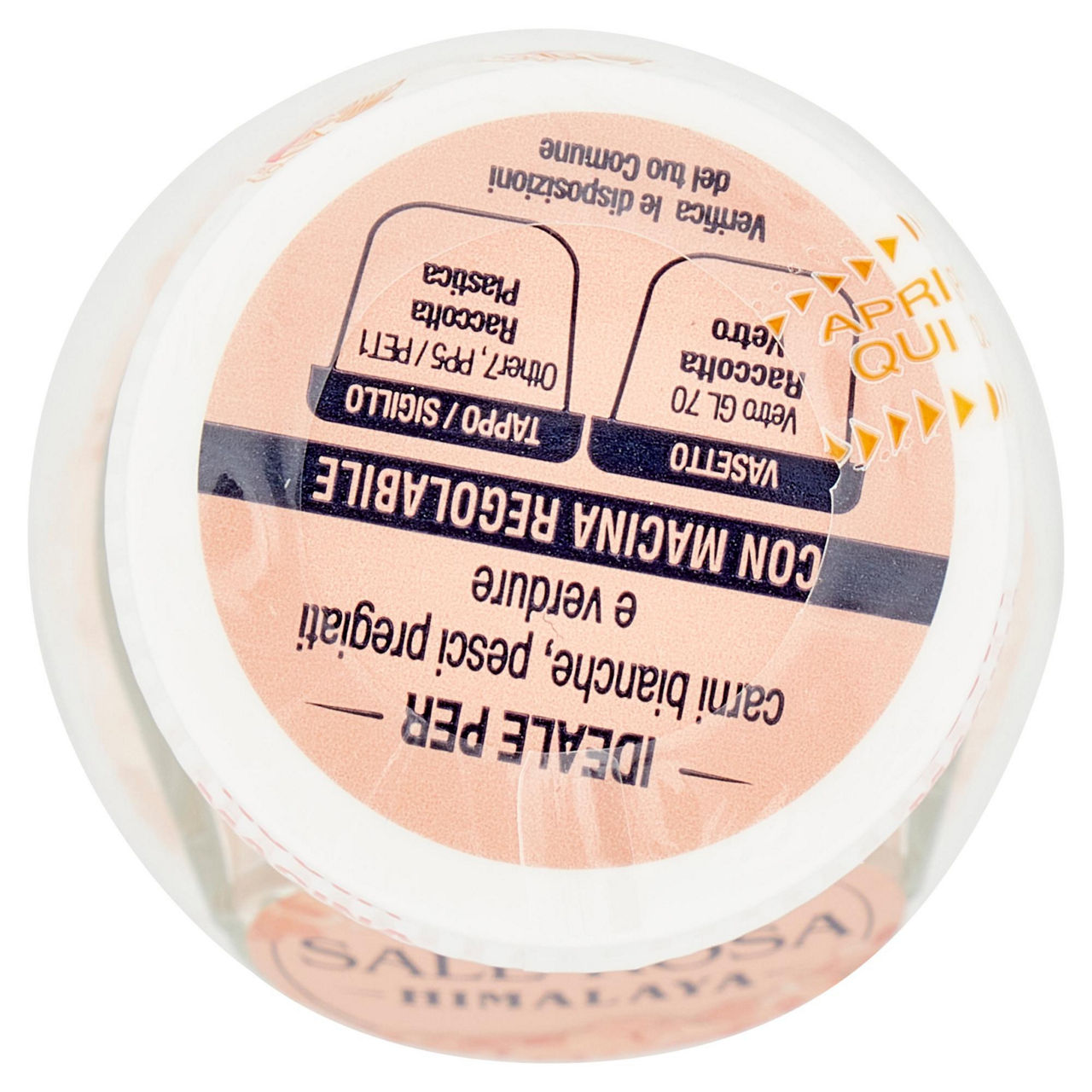 Sale rosa dell'himalaya con tappo macina 90 gr - Immagine 11