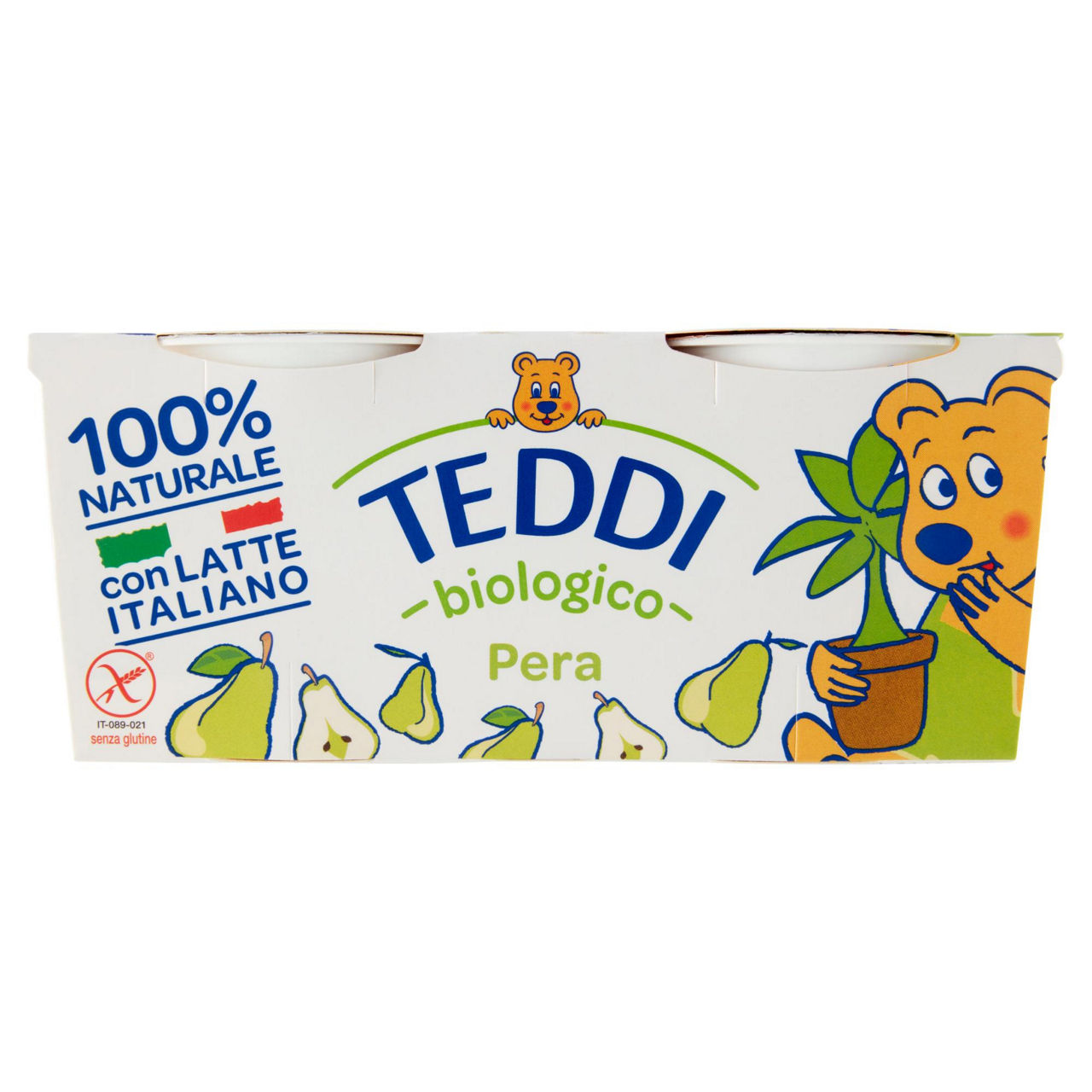 Yogurt bio alla pera 2 pz da 115 gr
