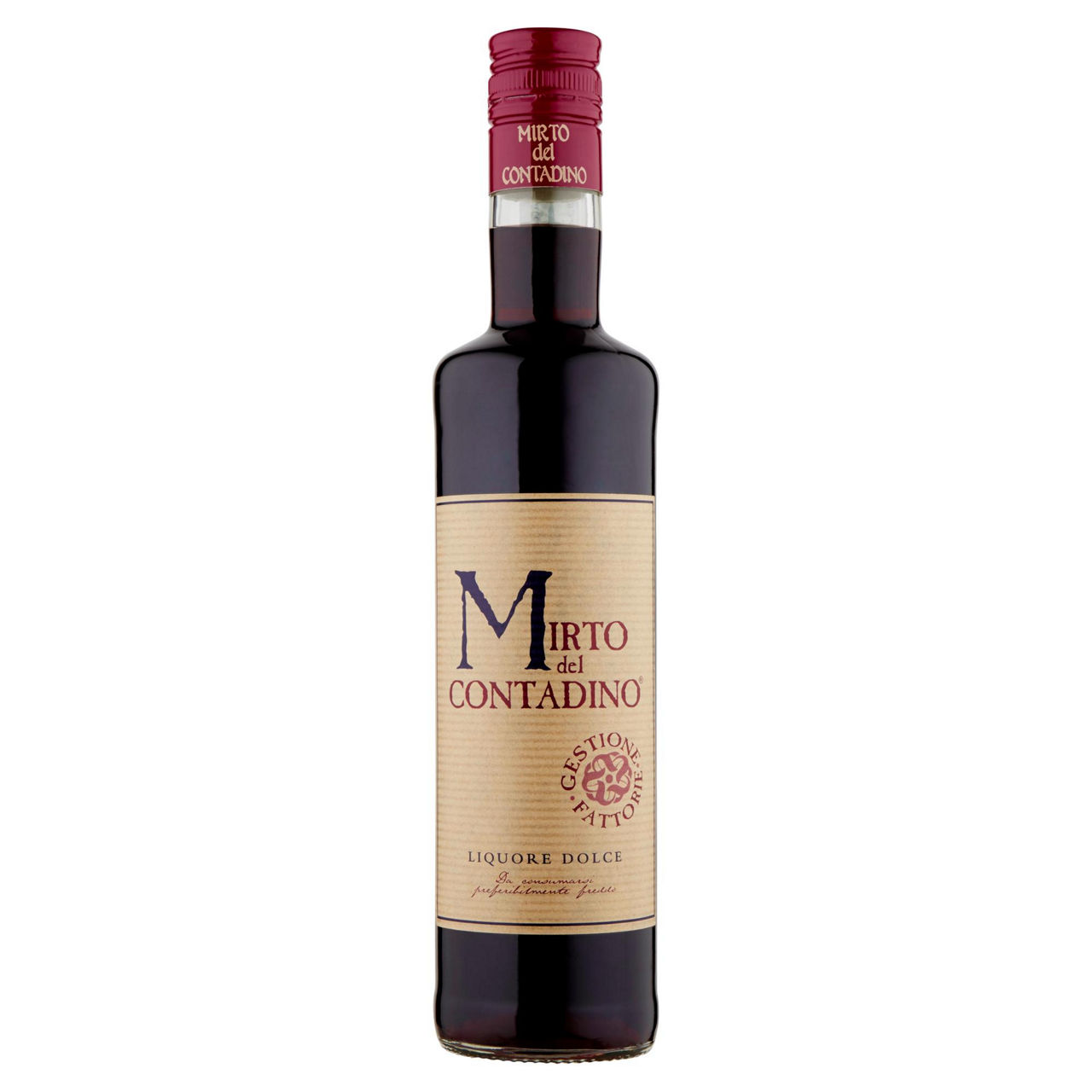Liquore mirto rosso del contadino silvio carta 30° bottiglia ml.500