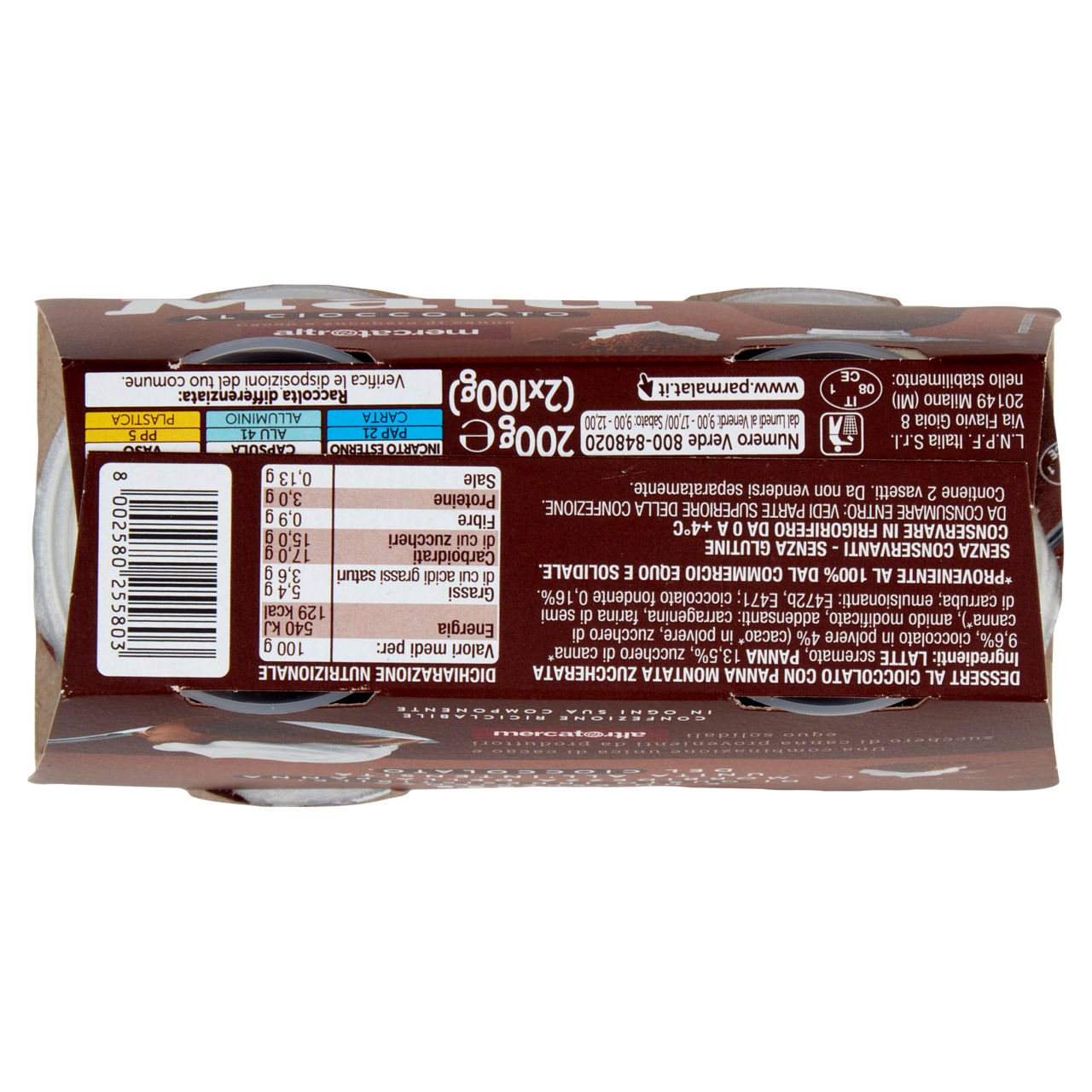 Coppa dessert al cioccolato con panna montata 2 pz da 100 gr - Immagine 51