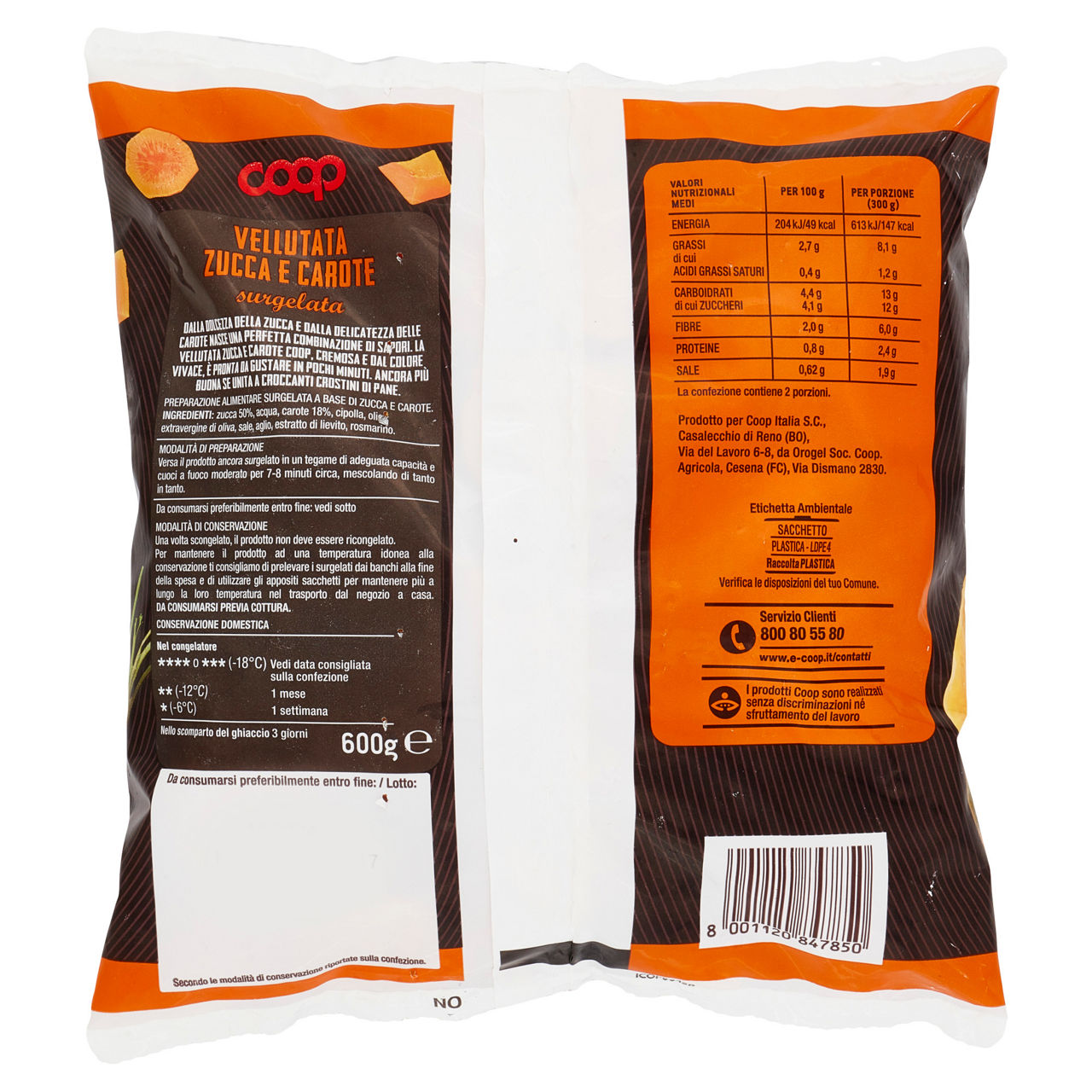 Vellutata con zucca surgelata 600 gr - Immagine 41