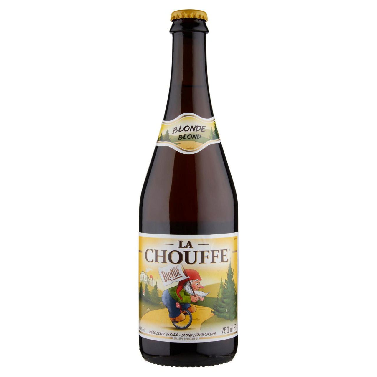 Birra la chouffe golden ale 8 gradi bottiglia ml 750 - Immagine 01