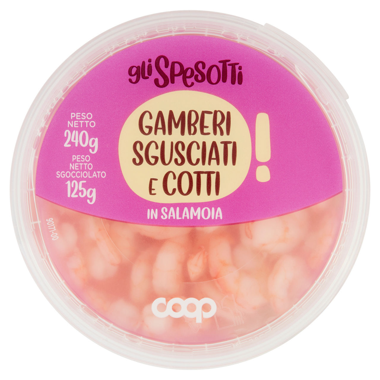 Gamberi sgusciati e cotti in salamoia 125 gr