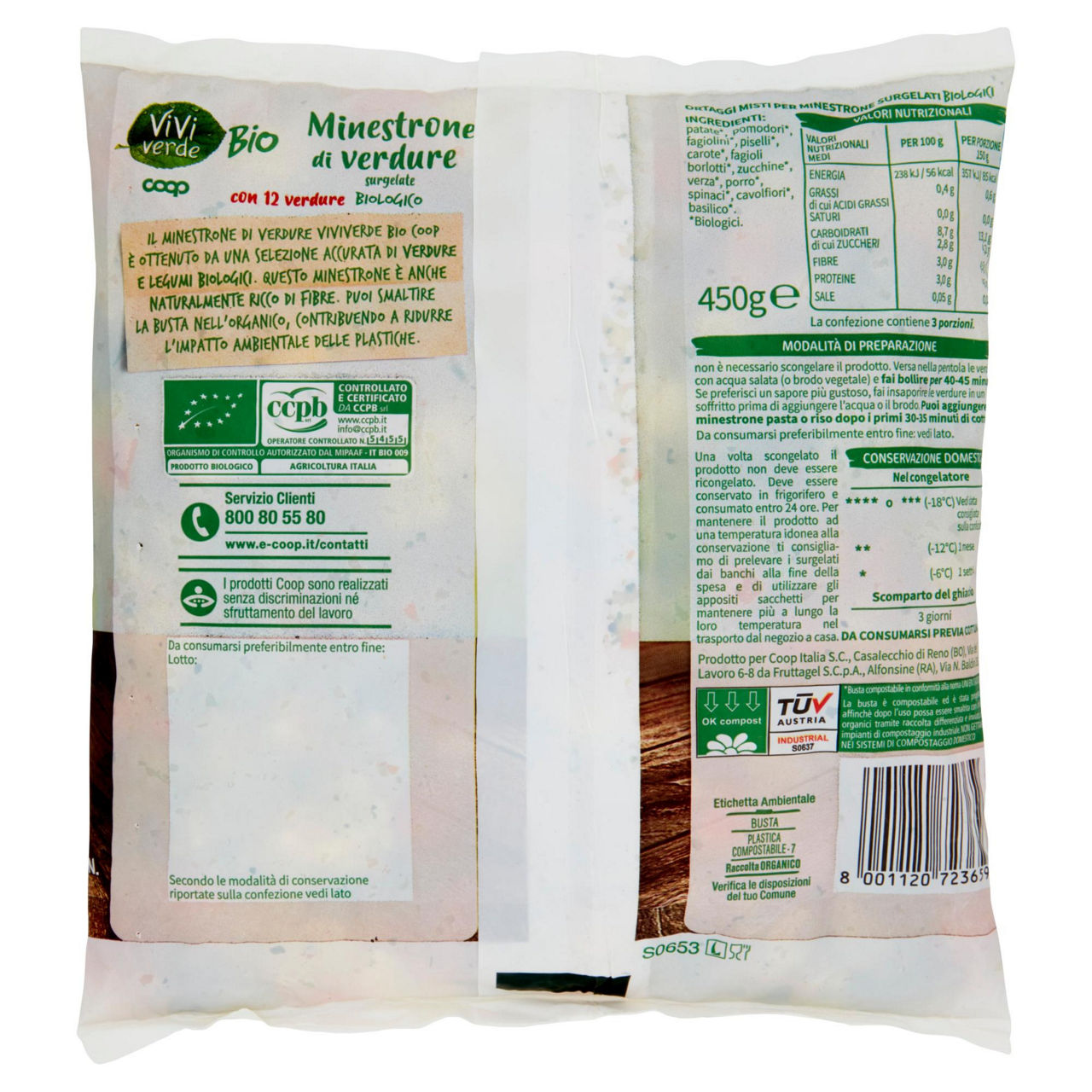 Minestrone di verdure bio 450 gr - Immagine 31