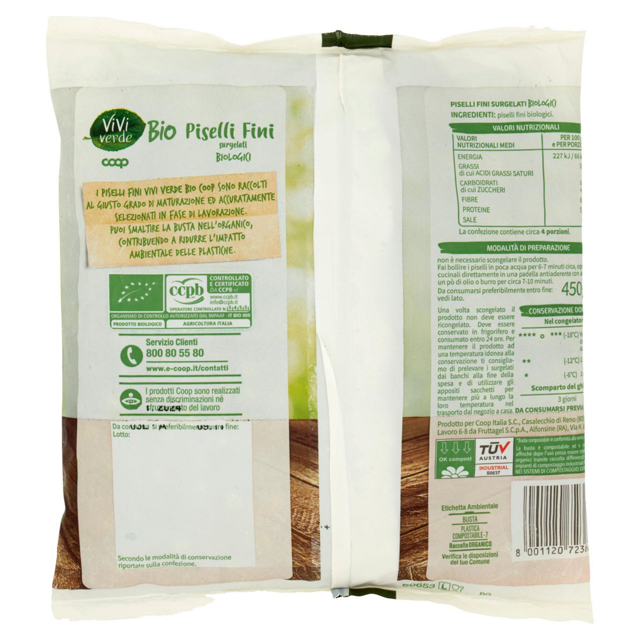 Piselli fini bio 450 gr - Immagine 21