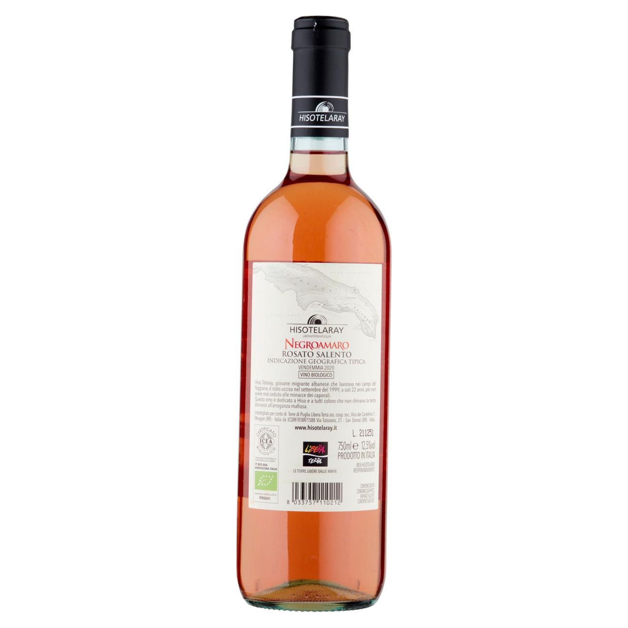 Vino rosato Negroamaro Rosato Salento IGT bio 750 ml - Immagine 21