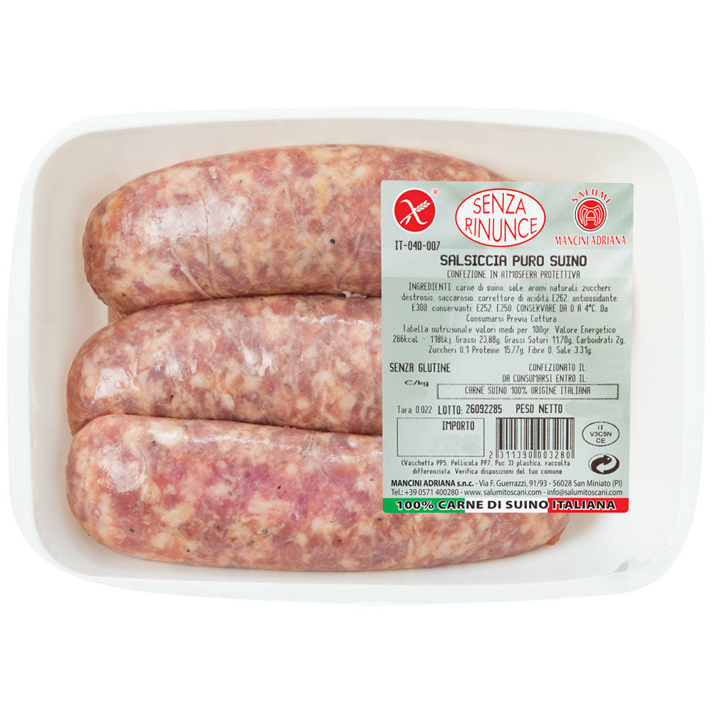 Salsicce di puro suino - Immagine 01