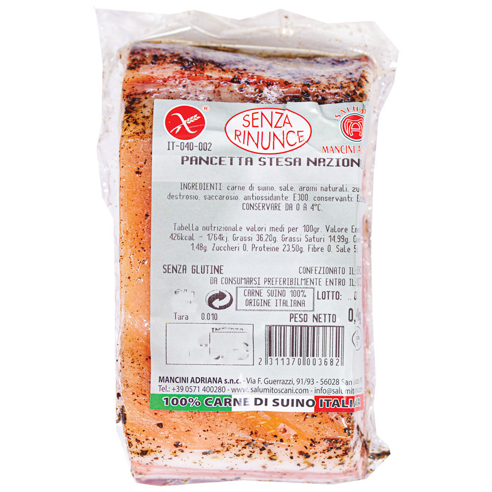 Pancetta tesa nazionale