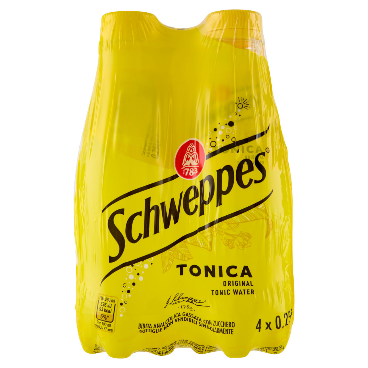 Schweppes tonica 4 pz x 250 ml
