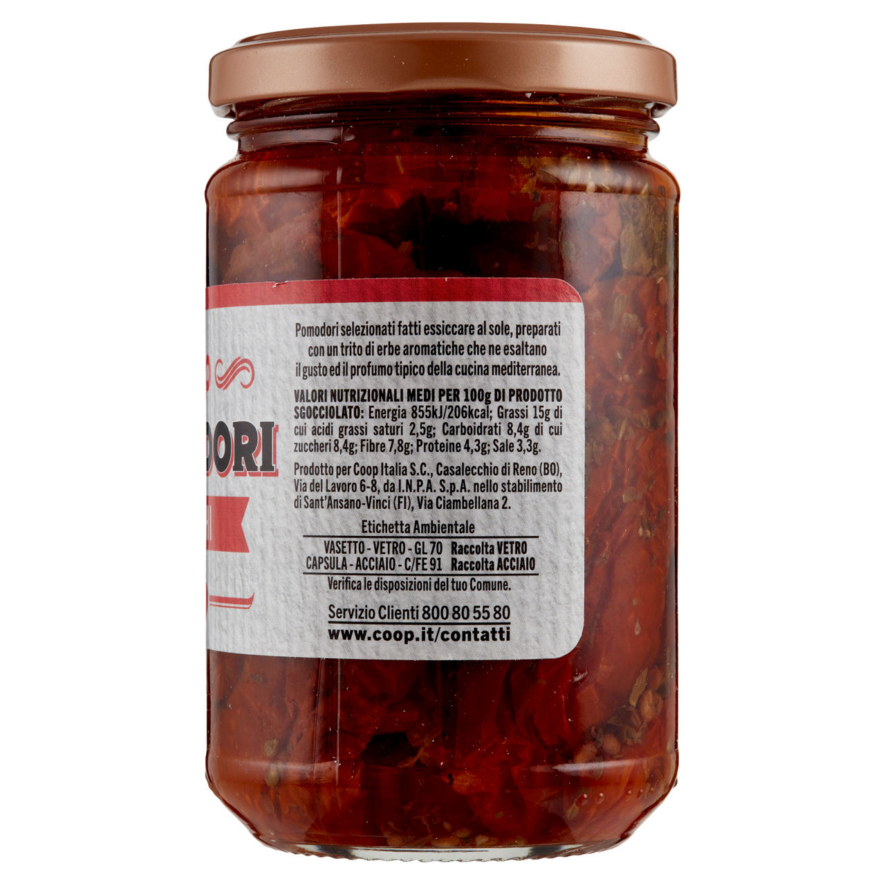 Pomodori secchi in olio di girasole coop v.v.280g - Immagine 21