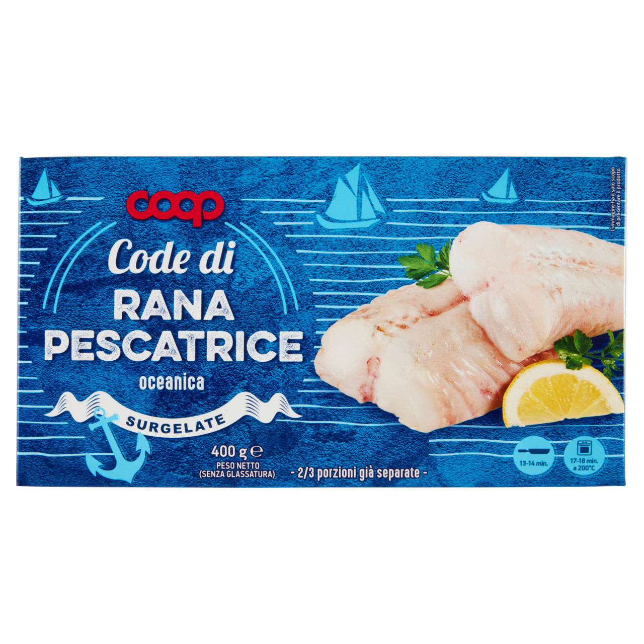 Code di rana pescatrice Sudafricana surgelate 400 gr - Immagine 01