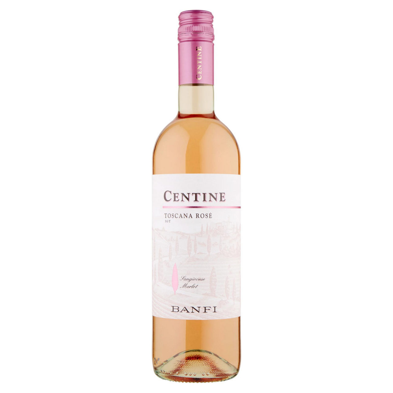 Vino rosato Centine Toscana Rosè IGT Sangiovese Merlot 750 ml - Immagine 01