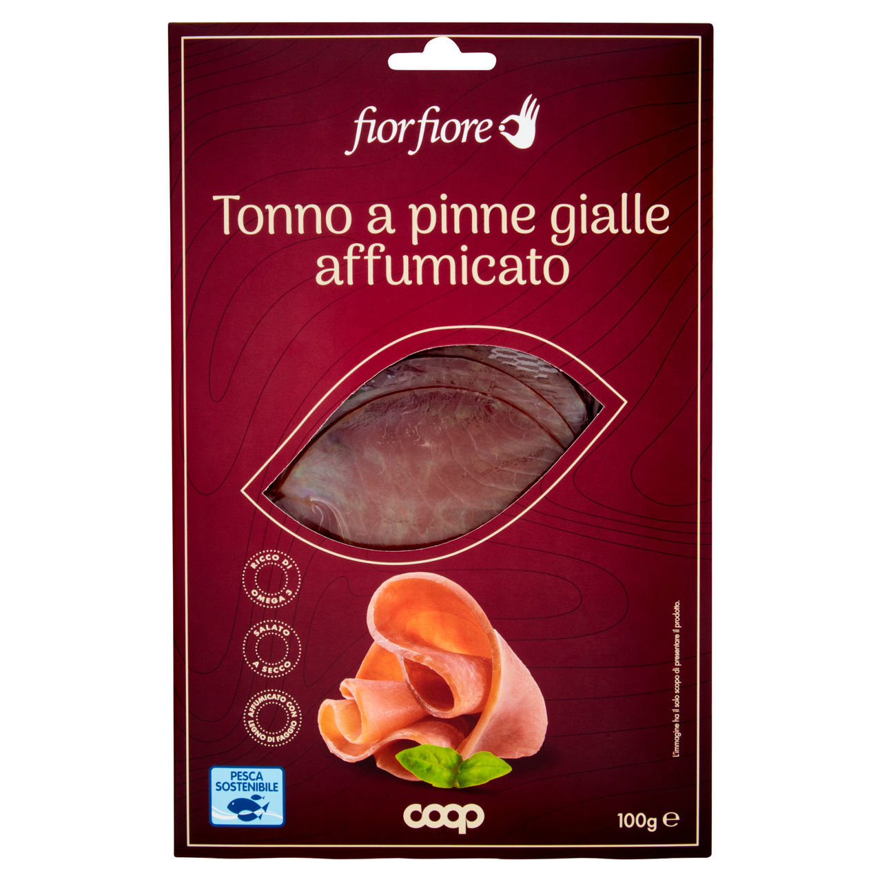 Tonno a pinne gialle affumicato 100 gr - Immagine 01