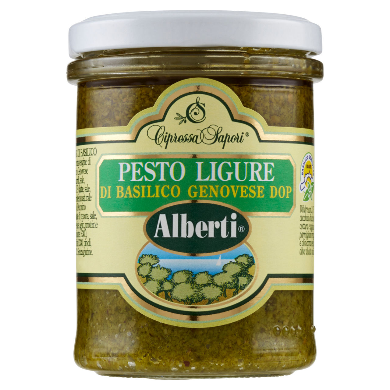Pesto Ligure di Basilico Genovese DOP 170 gr - Immagine 01