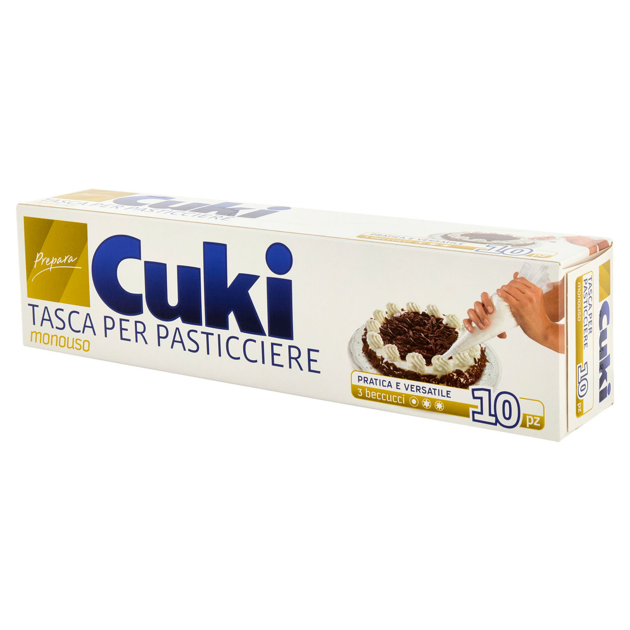Tasca cuki per pasticcere monouso  (10 tasche + 3 beccucci) cello pz1 g80 - Immagine 31