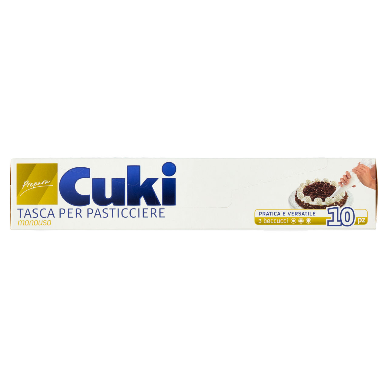 Tasca cuki per pasticcere monouso  (10 tasche + 3 beccucci) cello pz1 g80 - Immagine 11