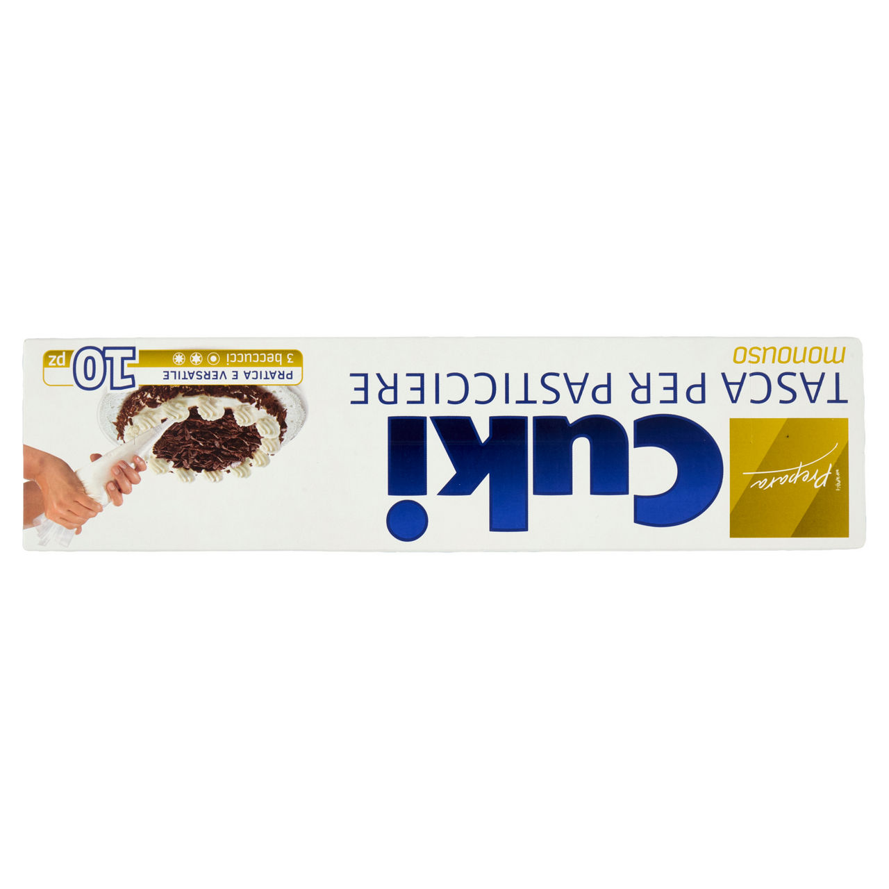 Tasca cuki per pasticcere monouso  (10 tasche + 3 beccucci) cello pz1 g80 - Immagine 61