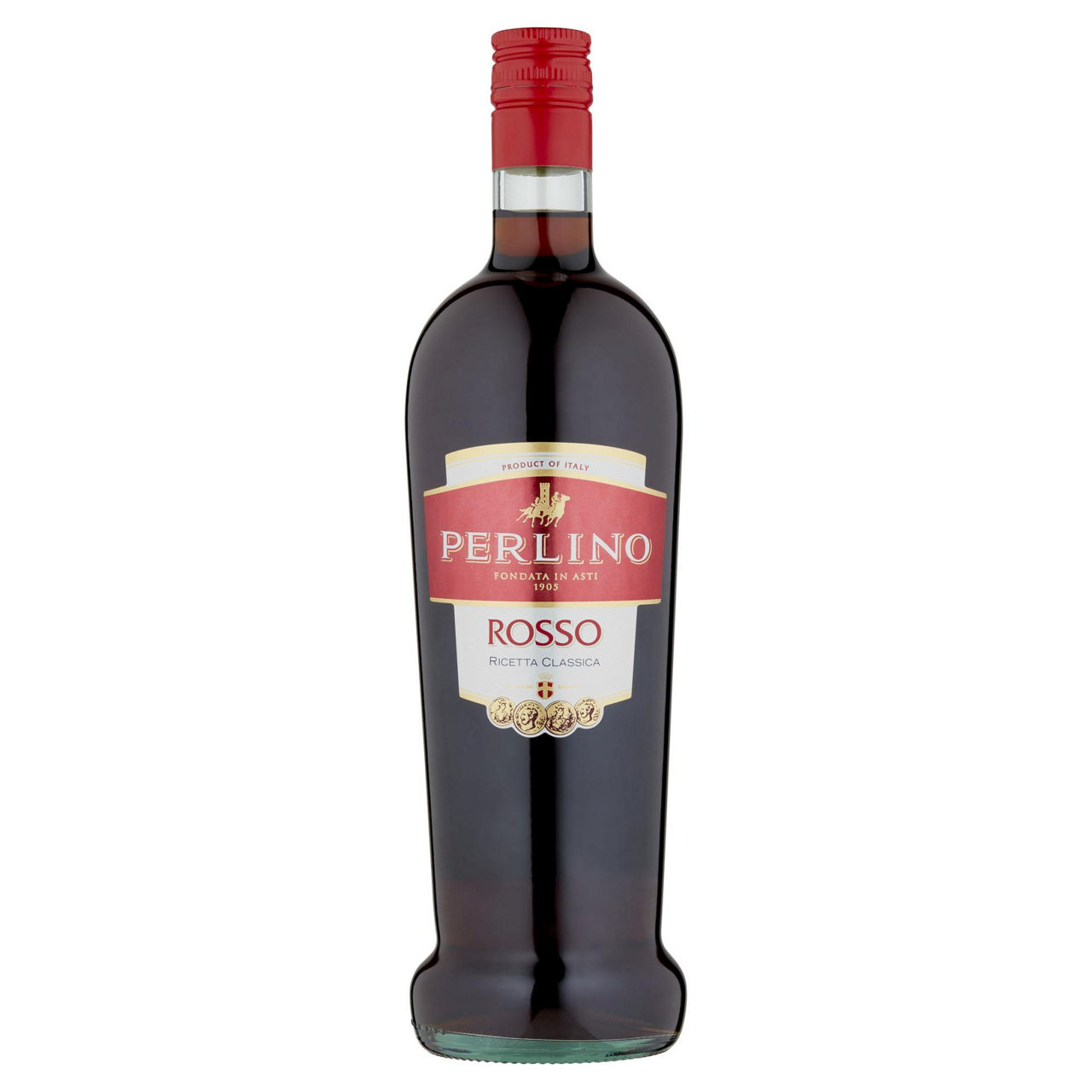 Bevanda rossa aromatizzata base vino perlino bottiglia lt 1 - Immagine 01