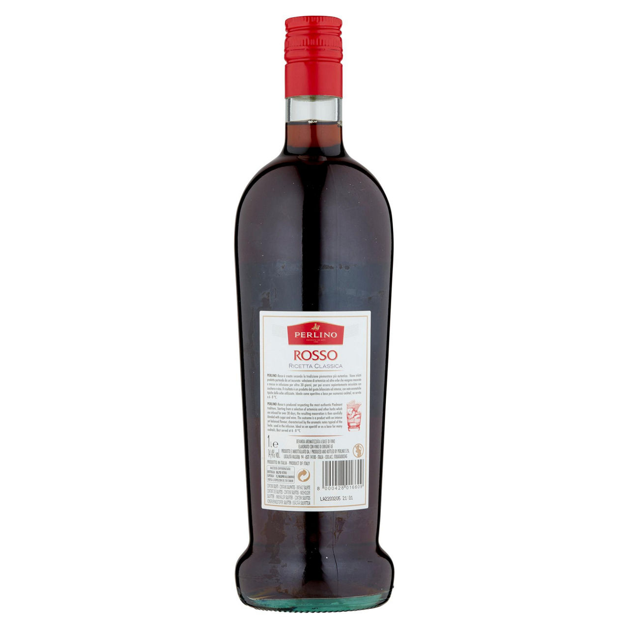 Bevanda rossa aromatizzata base vino perlino bottiglia lt 1 - Immagine 51