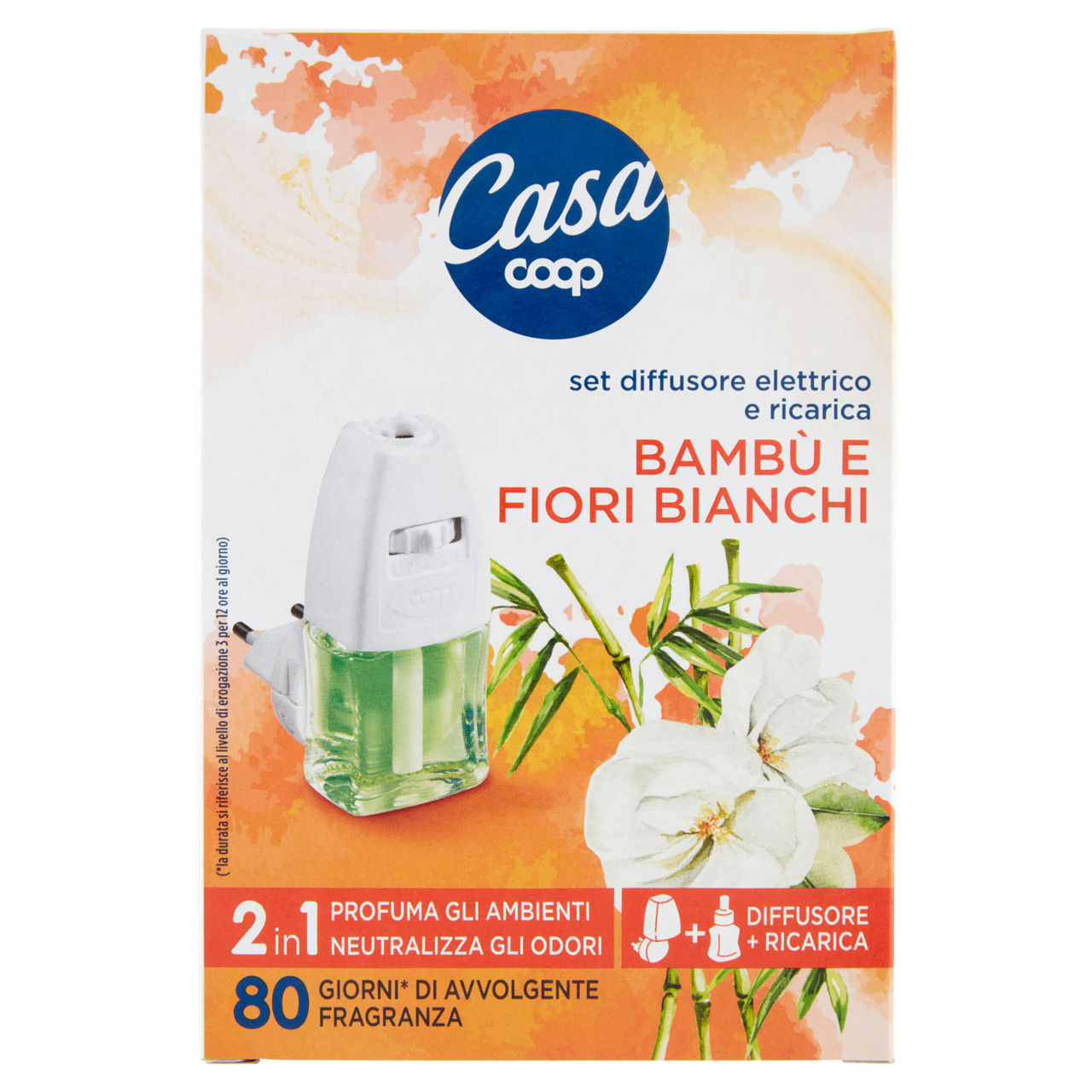 Deodorante amb.elettr.coop 2in1+ricar. bambu' e fiori bianchi ml 20 pz.1 - Immagine 01