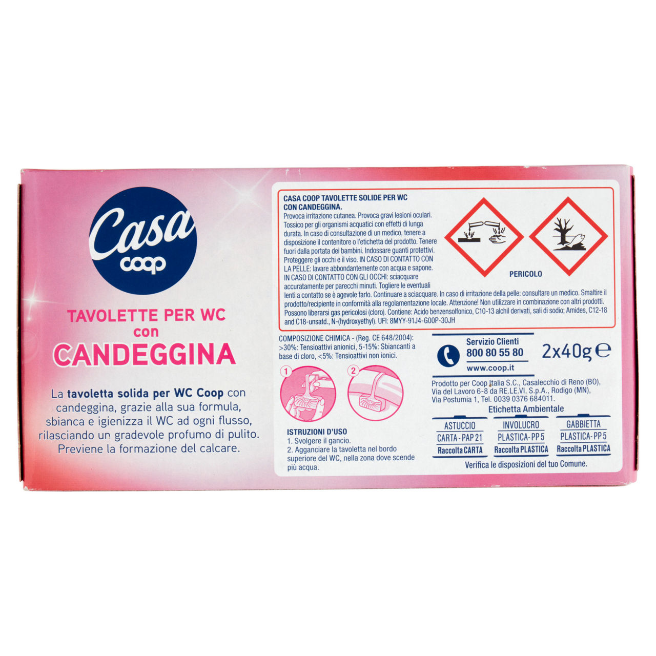 Tavoletta wc solida coop con candeggina scatola g80 pz2 - Immagine 11