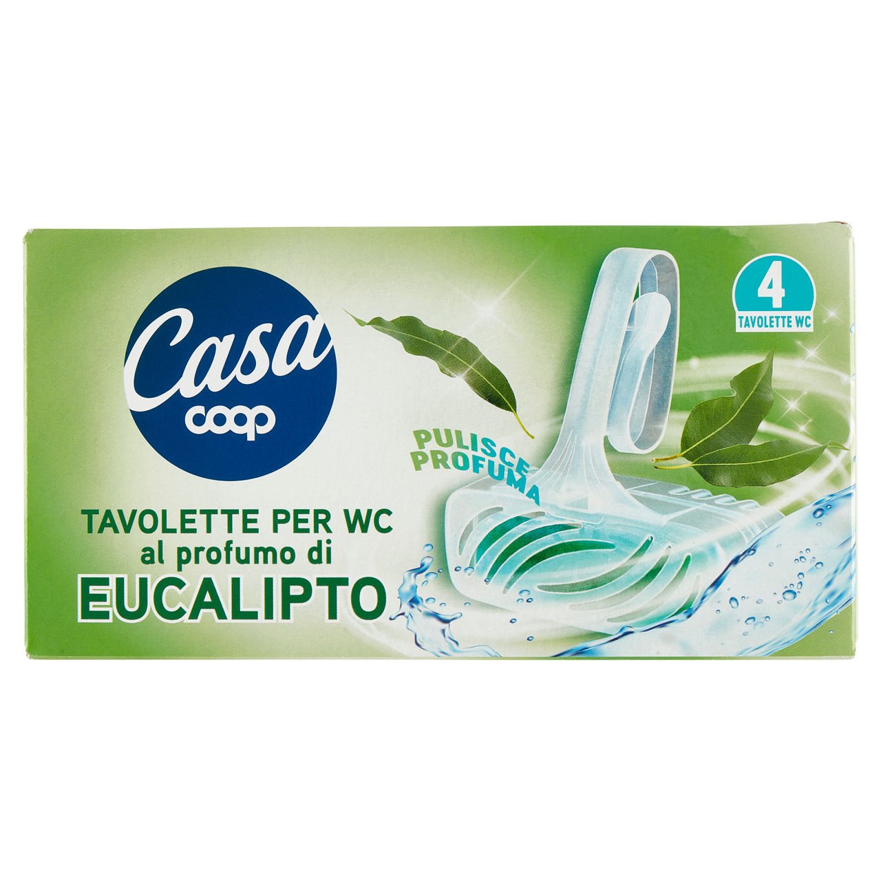 Tavoletta per wc solida coop freschezza naturale c/eucalipto scatola g160 pz4